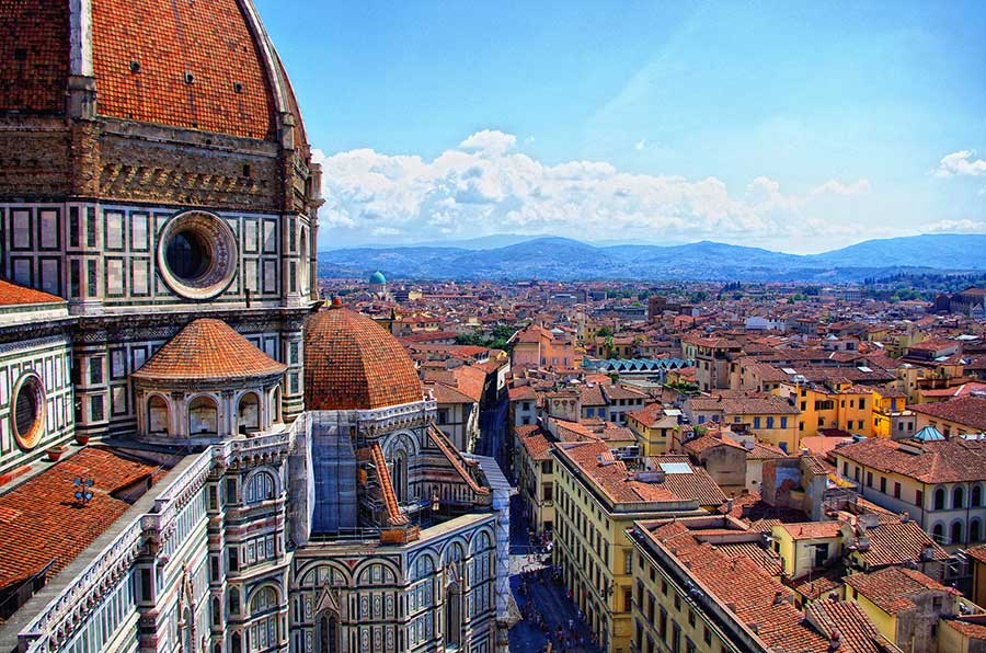Vista di Firenze dall'alto
