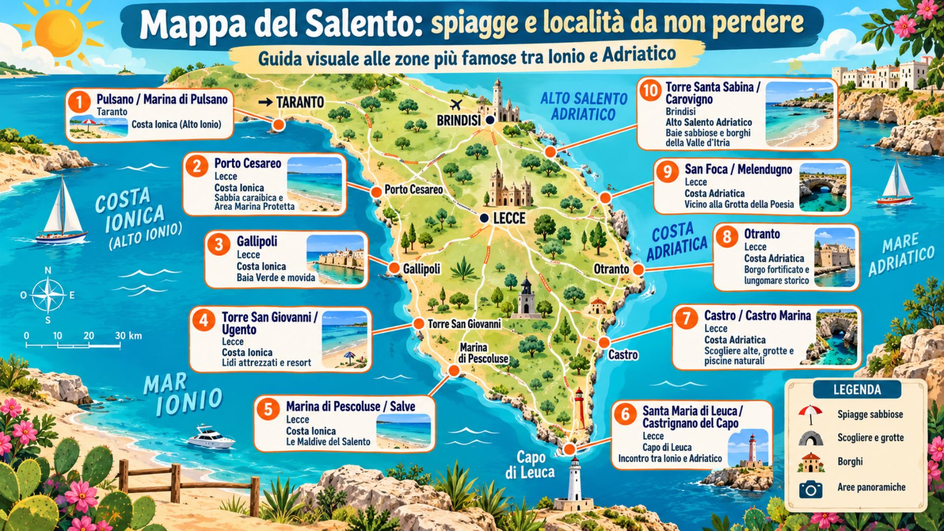 Mappa Salento Mappa Salento